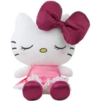Sakami Merchandise Sanrio pluche figuur, Hello Kitty, rode fluwelen jurk, 17 cm