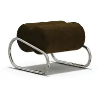 NORR11 Fave Footstool - Voetenbanken Metaal Alpaca - W1FAV14018CHMECROMO1110