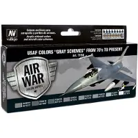 Vallejo Hobbyverf Acrylverf - 71156 USAF colors “Grey Schemes” - Acryl Set Verf set - 8x 17 ml