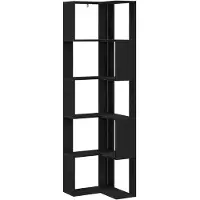 vidaXL Boekenkast Zwart Eiken 50 x 50 x 179 cm
