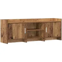 vidaXL TV Kast 130 x 33 x 47 cm Oud hout Bewerkt hout