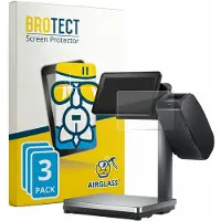 BROTECT Screenprotector 3 Stuks voor Bizerba Q1 pro 800 12.1" Beschermglas transparant