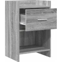 vidaXL Nachttafels 2 st Grijs Sonoma 40 x 30 x 60 cm Bewerkt hout