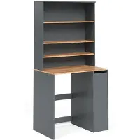 Vicco wasmachinekast Viktor, Antraciet/Goudkleurig Eiken, 93.6 x 88.2 cm 2 delen met legplank