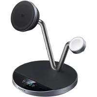 Anker B25X7G11 oplader voor mobiele apparatuur Hoofdtelefoons - Smartphone - Smartwatch - Zwart - USB Draadloos opladen - Snel opladen - Binnen