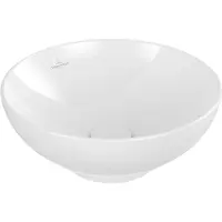 Villeroy & Boch Loop&Friends - Opzetwastafel, diameter 38 cm, met overloop, alpine wit 4A450001