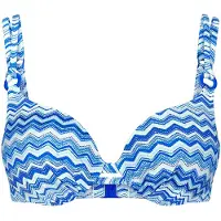 Triumph Swimwear Bikinitop ' Red Label Mix & Match Summer ' blauw / wit