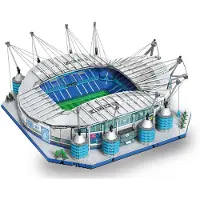 Jamara Constructiespeelgoed - 402904 - CaDA Bricks - Manchester City FC - Etihad Stadium met LED - Voetbalstadion Bouwstenen set - 1:400