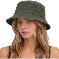 VHV - Unisex Bucket Hat voor Dames & Heren - Set van 1 - Katoenen Vissershoed - Gecertificeerde UV-Bescherming - Opvouwbare Zonnehoed - Perfect voor Wandelen, Camping & Tuinieren - Zomerhoed