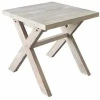 Van der leeden Tuintafel Cross teak 80x80 tuinmeubel
