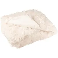 J-Line Blanket moutie polyester white