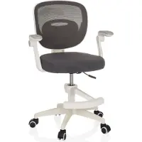 Hjh OFFICE Kinderbureaustoel / kinderstoel KIDDY SMART stof grijs