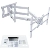 XTRARM Cratos 100 cm Double 600 TV Beugel White