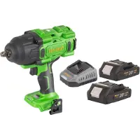 Procraft PWA80bb accu-slagmoersleutel 20 V 1600 Nm 1/2" borstelloos + 2x accu 2,0 Ah + oplader