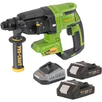 Procraft PHA40bb accu-boorhamer 20 V 2,6 J SDS plus borstelloos + 2x accu 2,0 Ah + oplader