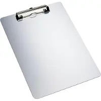 Alco klembord - A4 - 21x29.7cm - zilver - aluminium - AL-5517
