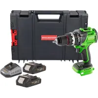 Procraft PA18ProBL-BB accu-klopboormachine 20 V 180 Nm borstelloos + 2x accu 2,0 Ah + oplader + RHINO gereedschapskoffer