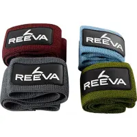Reeva Resistance Bands - Weerstandsbanden - 4 stuks - Rood/Blauw/Grijs/Groen