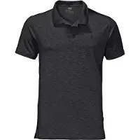 Jack Wolfskin Travel Polo Men Polo Black Men