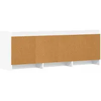 vidaXL TV Kast 130 x 33 x 47 cm Wit Bewerkt hout
