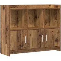 vidaXL Dressoir Oud hout 98,5 x 33 x 80 cm Bewerkt hout