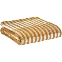 Vivaraise Katoenen plaid Calista 100% - Saffraan - 137 x 180 cm