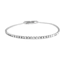 Luxenter Rhodium Plated Briljant Zirkonia Armband - Kayla