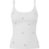 Pieces Top gemengde kleuren / wit
