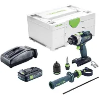 Festool TPC 18/4-Basic accu-slagboormachine 18 V 75 Nm borstelloos + 1x accu 4,0 Ah + oplader + Systainer