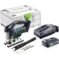 Festool PSBC 420 EB-Basic accu pendelzaag 18 V 120 mm borstelloos + 1x accu 4,0 Ah + oplader + Systainer