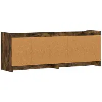 vidaXL TV Kast 135 x 33 x 47 cm Gerookt eiken Bewerkt hout