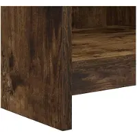 vidaXL Schoenenkast Gerookt eiken 48 x 36 x 92 cm Bewerkt hout