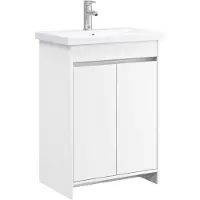 vidaXL Badkamerkastset, wit, 61 x 40 x 84,5 cm, houtvezel