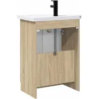 vidaXL Badkamermeubel Set Sonoma Eiken 78,5 x 37,5 x 81 cm