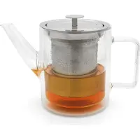 Bredemeijer - Theepot glas San Remo 1,0L dubbelwandig + theezeef