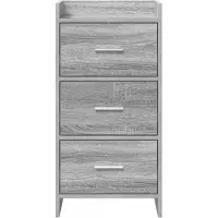 vidaXL Dressoir Grijs Sonoma 40 x 36 x 80 cm Bewerkt hout