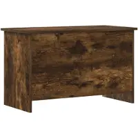 vidaXL Opbergkist Gerookt eiken 80 x 40 x 50 cm Bewerkt hout