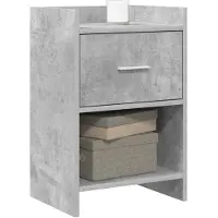 vidaXL Nachttafels Betongrijs 40 x 30 x 60 cm Bewerkt hout
