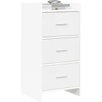 vidaXL Dressoir Wit 40 x 36 x 80 cm Bewerkt hout