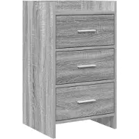 vidaXL Nachttafels Grijs Sonoma 40 x 36 x 70 cm Bewerkt hout