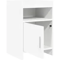 vidaXL Nachttafels Wit 40 x 36 x 60 cm Bewerkt hout