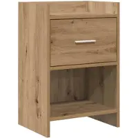 vidaXL Nachttafels Artisanaal eiken 40 x 30 x 60 cm Bewerkt hout