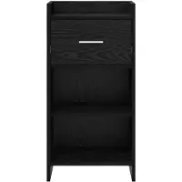 vidaXL Dressoir Zwart eiken 40 x 36 x 80 cm Bewerkt hout