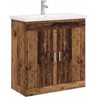vidaXL Badkamermeubel Set Oud hout 81 x 40 x 84,5 cm Bewerkt hout