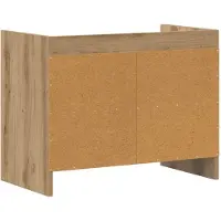 vidaXL TV Kast 60 x 33 x 47 cm Artisanaal eiken Bewerkt hout