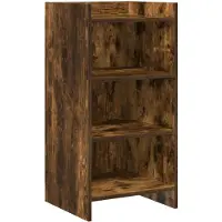 vidaXL Dressoir Gerookt eiken 40 x 36 x 80 cm Bewerkt hout
