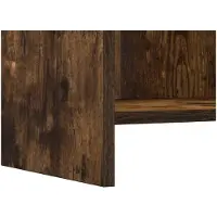 vidaXL Boekenkast Gerookt eiken 30 x 30 x 111 cm Bewerkt hout
