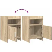vidaXL Nachttafels Sonoma Eiken 40 x 36 x 60 cm Bewerkt hout
