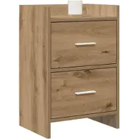 vidaXL Nachttafels 2 st Artisanaal eiken 40 x 30 x 60 cm Bewerkt hout