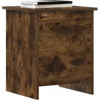 vidaXL Opbergkist Gerookt eiken 40 x 40 x 50 cm Bewerkt hout